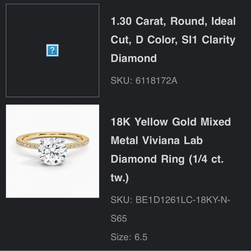 Lab Grown Diamond Ring - Picture 3 of 3